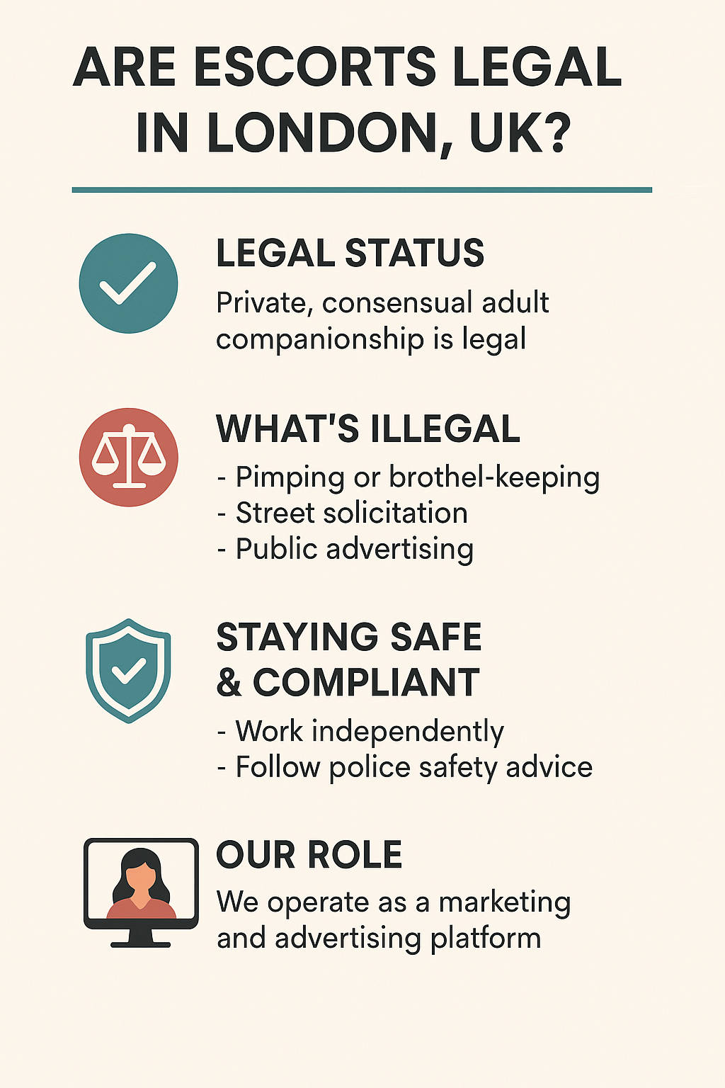 Are escorts legal in London, UK?